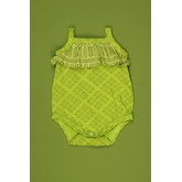 Kate Quinn Organics Ruffle Bodysuit - Leaf Baroque